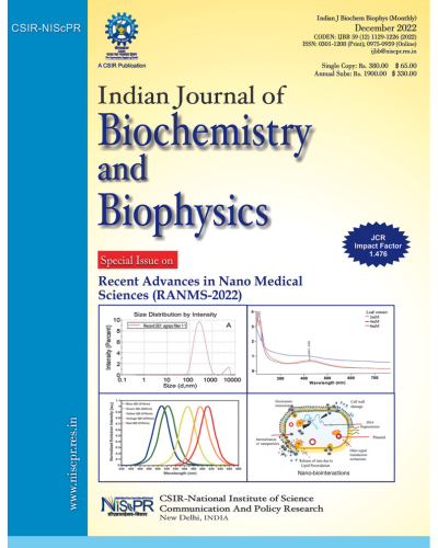 Indian Journal of Biochemistry and Biophysics (IJBB)