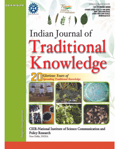 Indian Journal of Traditional Knowledge (IJTK)